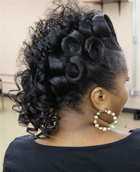 black hair pin up styles